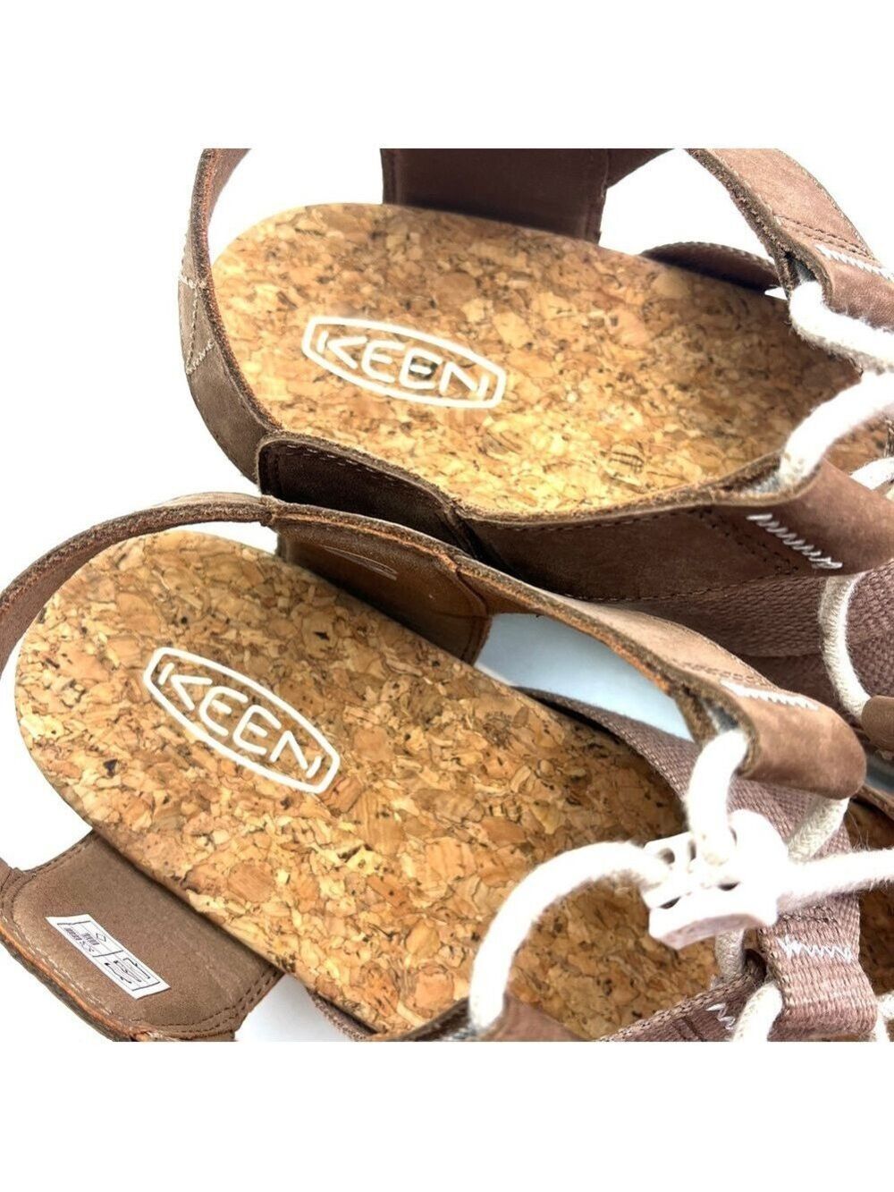 New Keen Elle Mixed Strap Casual Sandals Toasted Coconut/Birch size 9 - Picture 7 of 9
